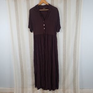 Vintage Country‎ Road Maxi Dress Maroon Size Medium